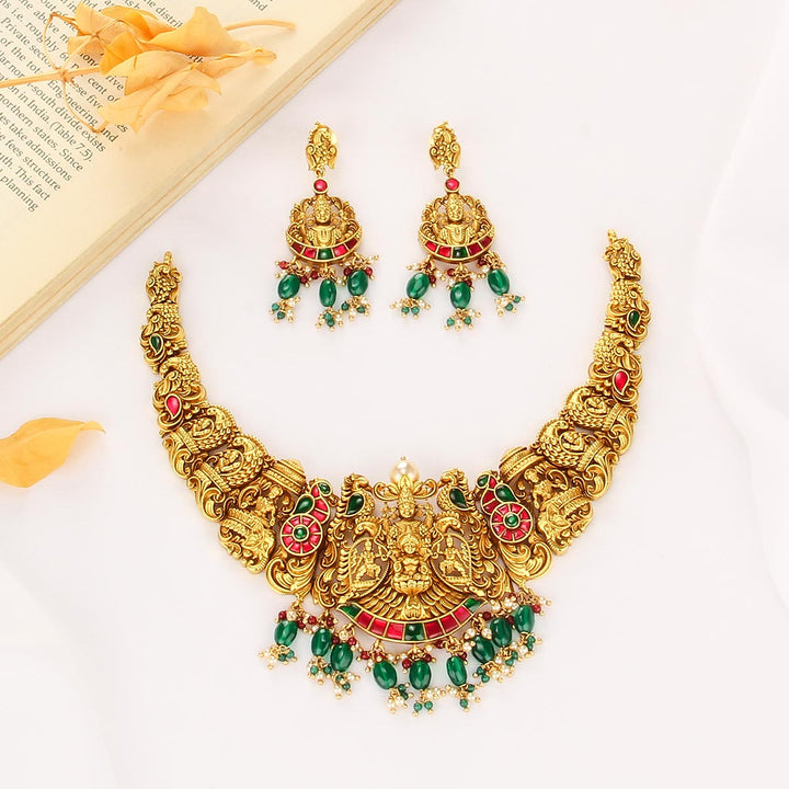 Brindha Nagas Short Necklace Set
