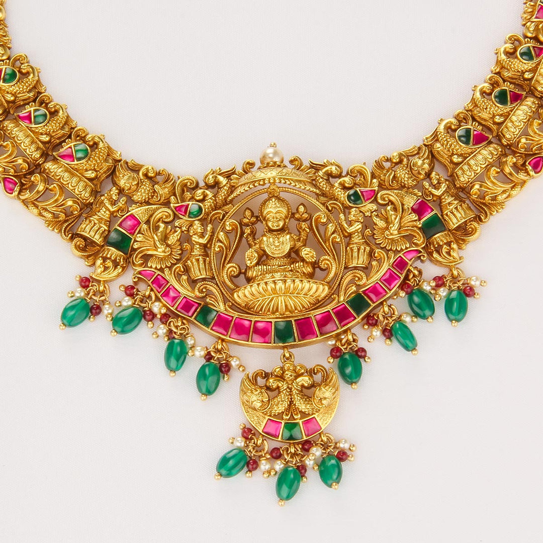 Shloka Nagas Short Necklace Set