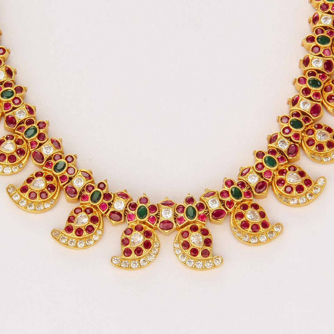 Pretty Mango Short Necklace Set