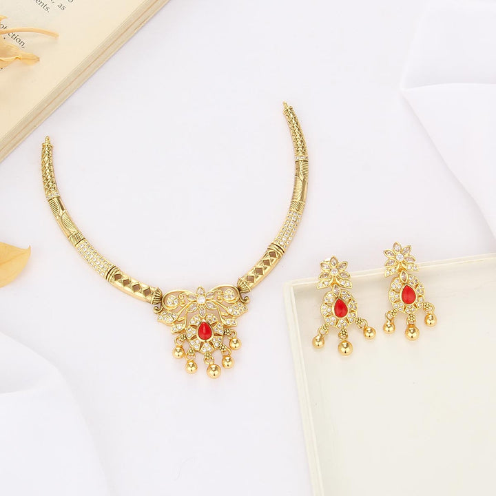 Ishitha Short Necklace Set