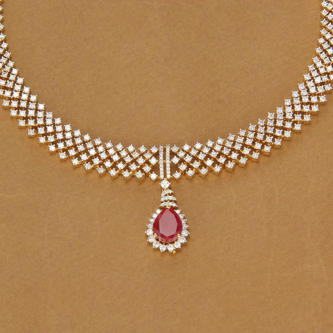 Dazzling Avikam Short Necklace Set