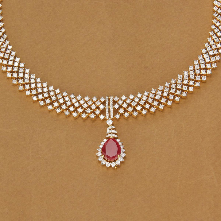 Dazzling Avikam Short Necklace Set