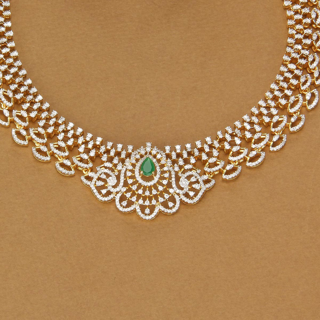 Spark Charm Avikam Short Necklace Set