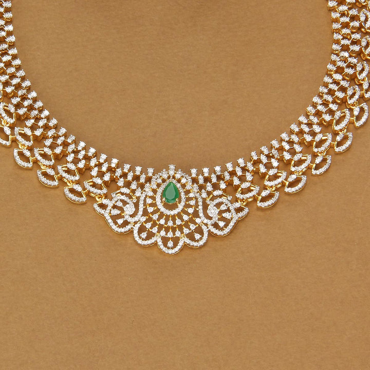 Spark Charm Avikam Short Necklace Set