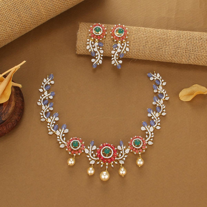 Dharsara Avikam Short Necklace Set