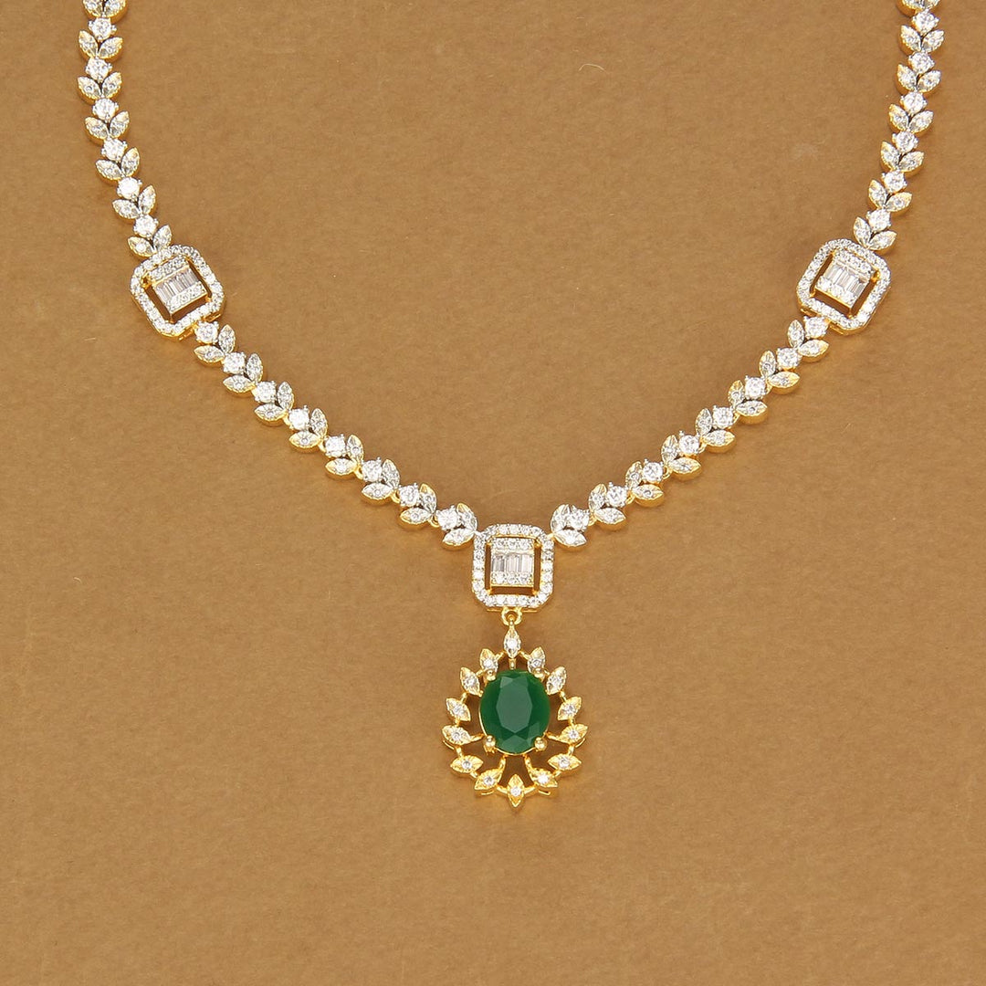 Dual Shine Short Necklace Set