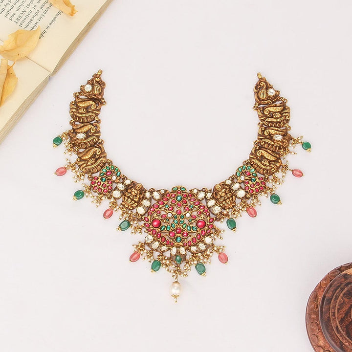 Shrika Deep Nagas Short Necklace