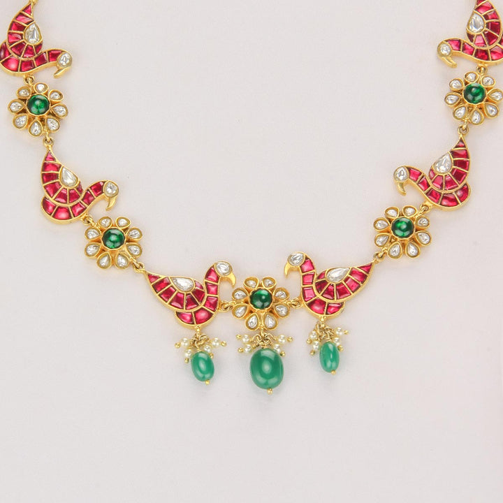 Little Birds Kundan Short Necklace