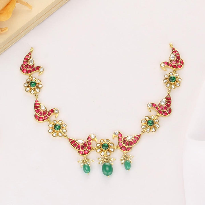 Little Birds Kundan Short Necklace