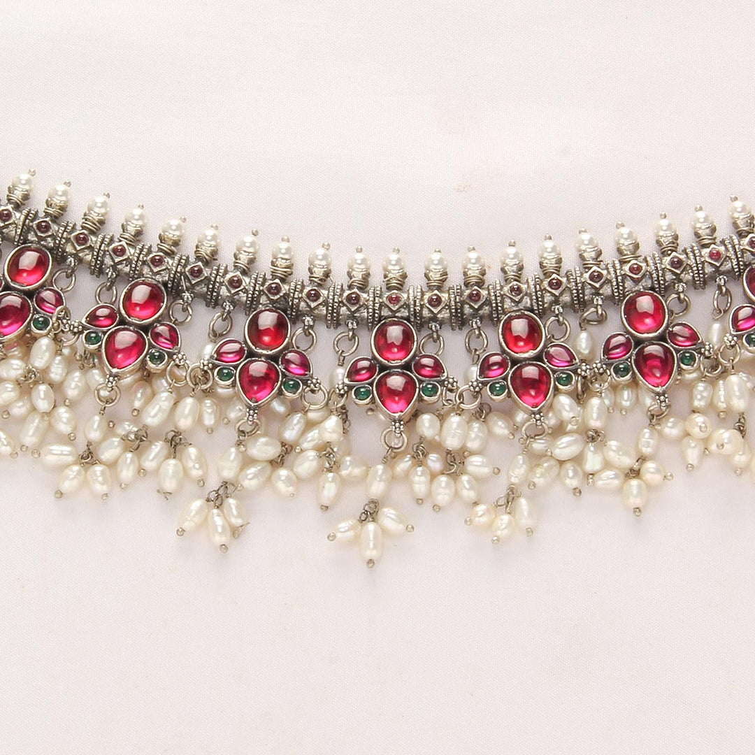 Mystic Oxidised Short Necklace