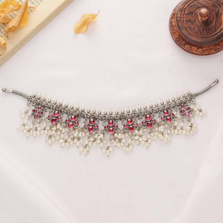 Mystic Oxidised Short Necklace