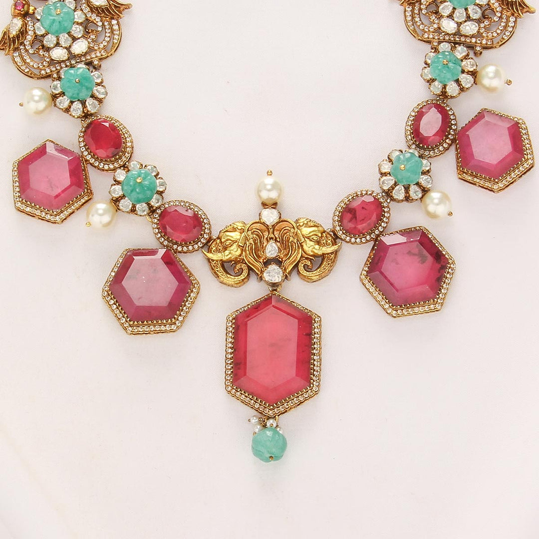 Aazia Long Necklace Set