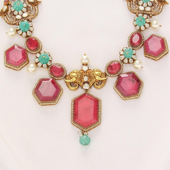 Aazia Long Necklace Set