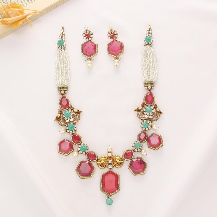 Aazia Long Necklace Set