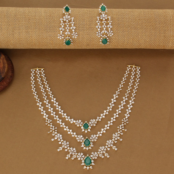 Sparkling Short Necklace Set