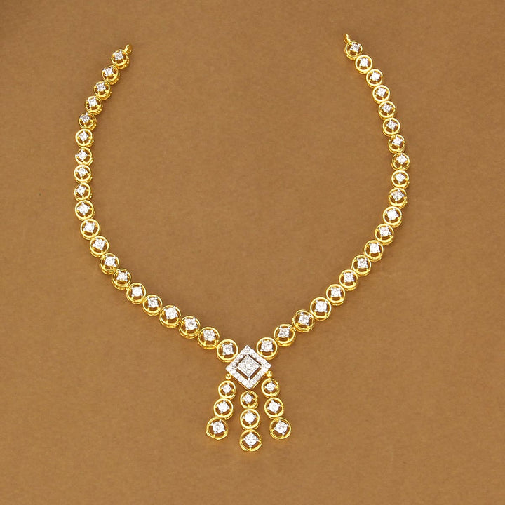 Yarika Diamond Design Short Necklace