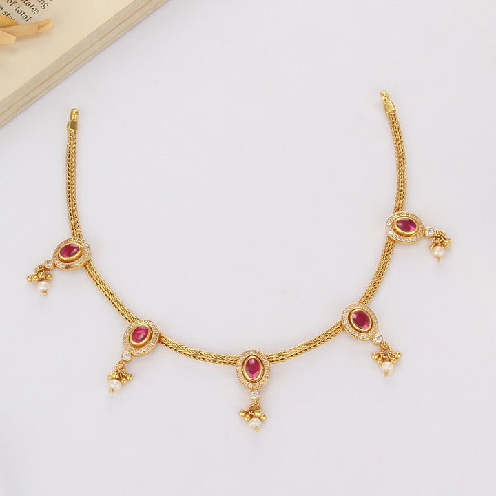 Dhananya Stone Short Necklace