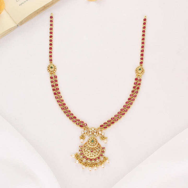Varnisha Stone Long Necklace
