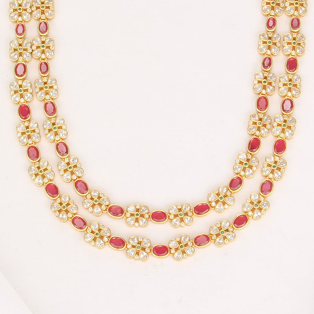 Layer Stone Long Necklace