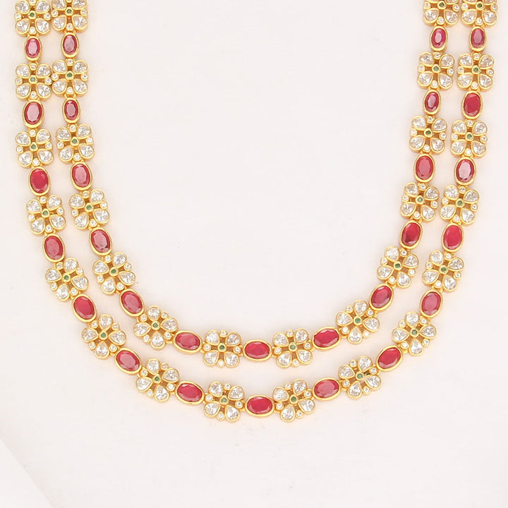 Layer Stone Long Necklace