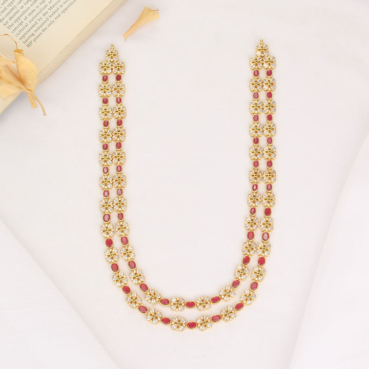 Layer Stone Long Necklace