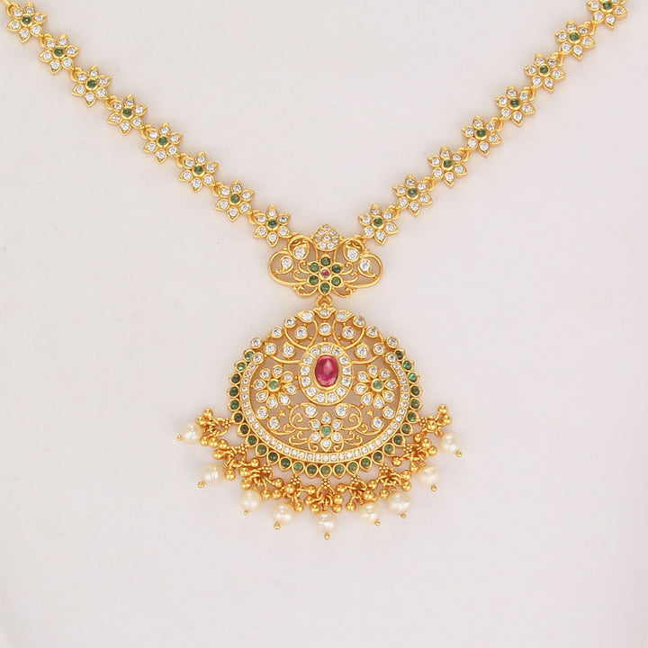 Spark Charm Stone Short Necklace