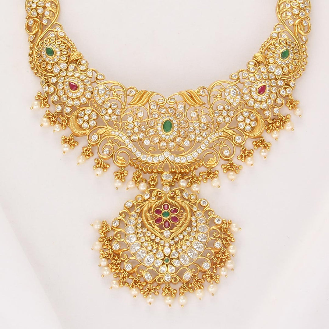 Grand Luxe Stone Long Necklace