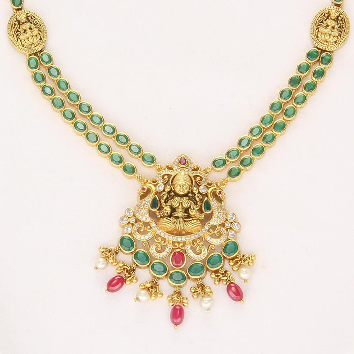 Greenish Charm Nagas Short Necklace