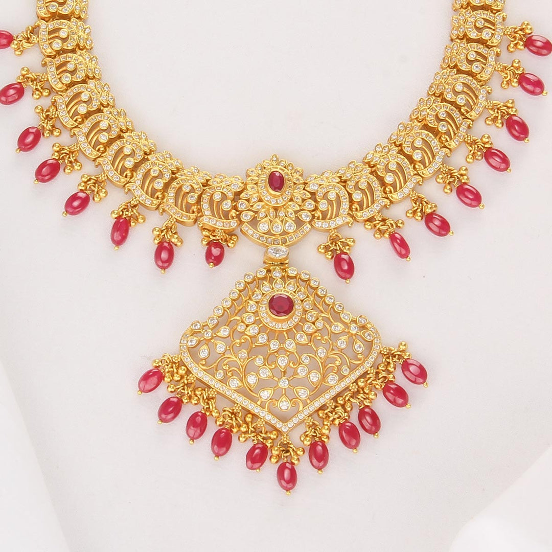 Nitharsha Stone Short Necklace
