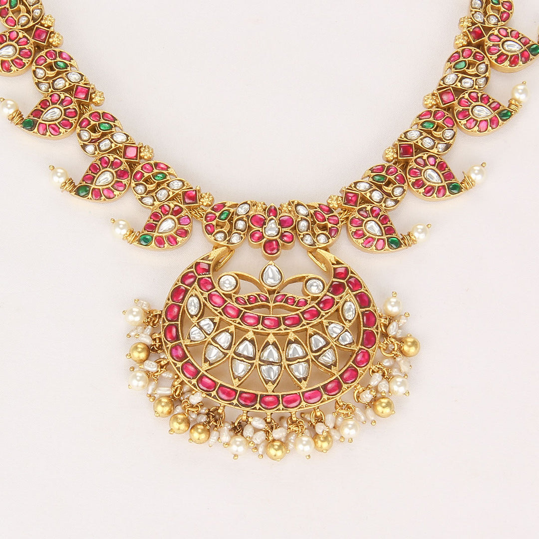 Mango Mala Kundan Short Necklace