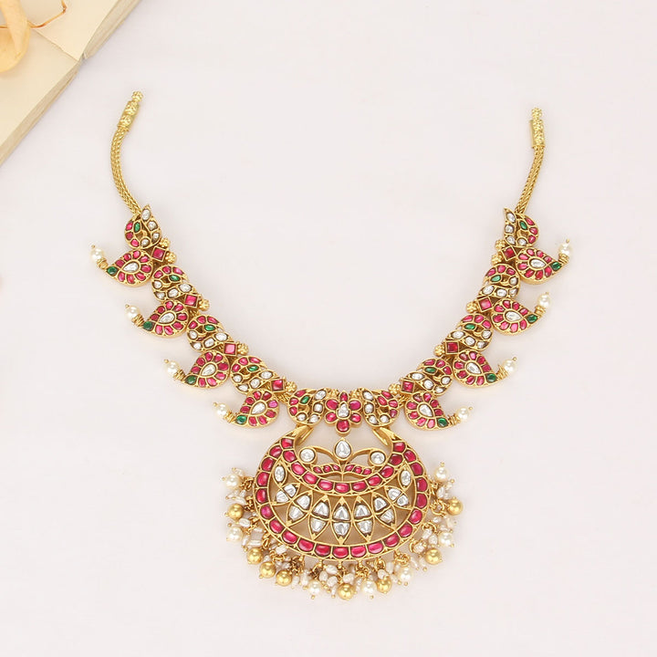 Mango Mala Kundan Short Necklace