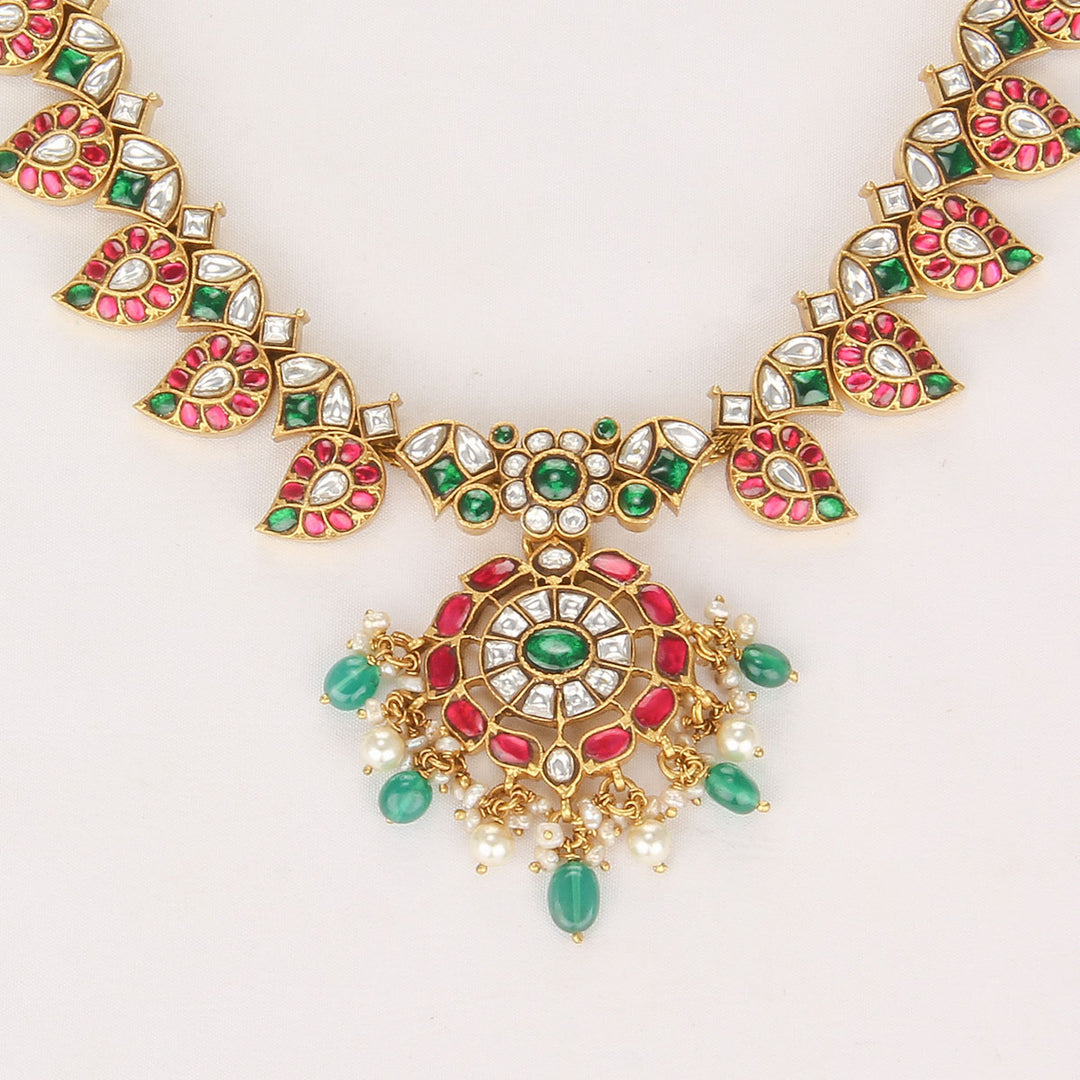 Mango Design Kundan Short Necklace