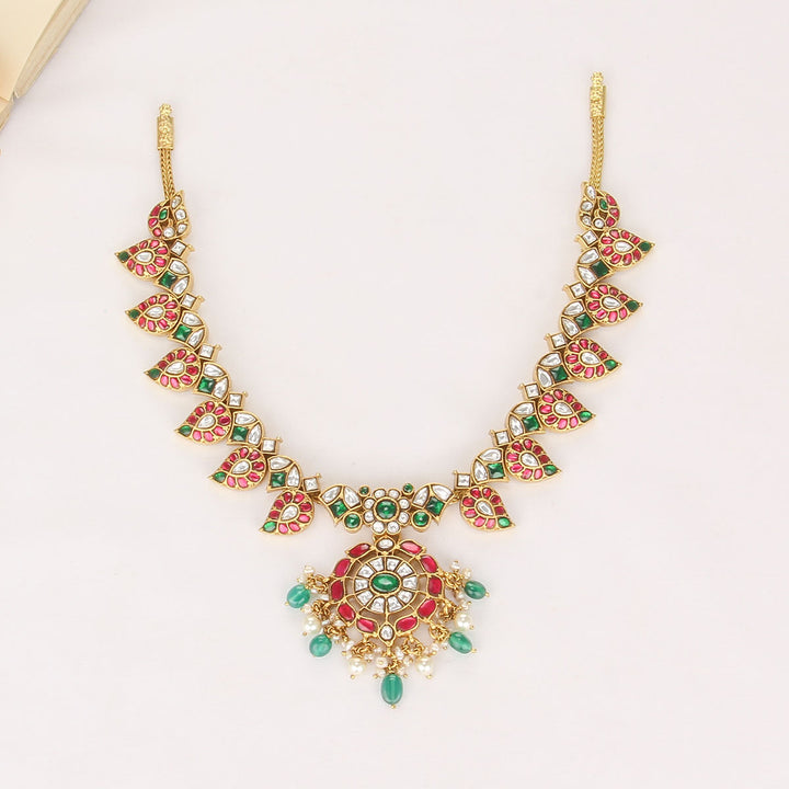 Mango Design Kundan Short Necklace