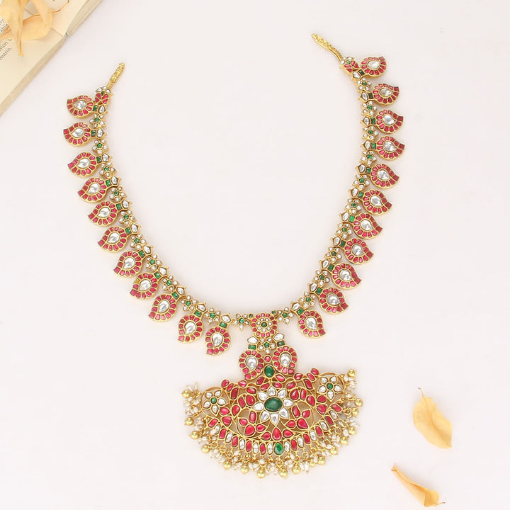 Shinning Kundan Long Necklace