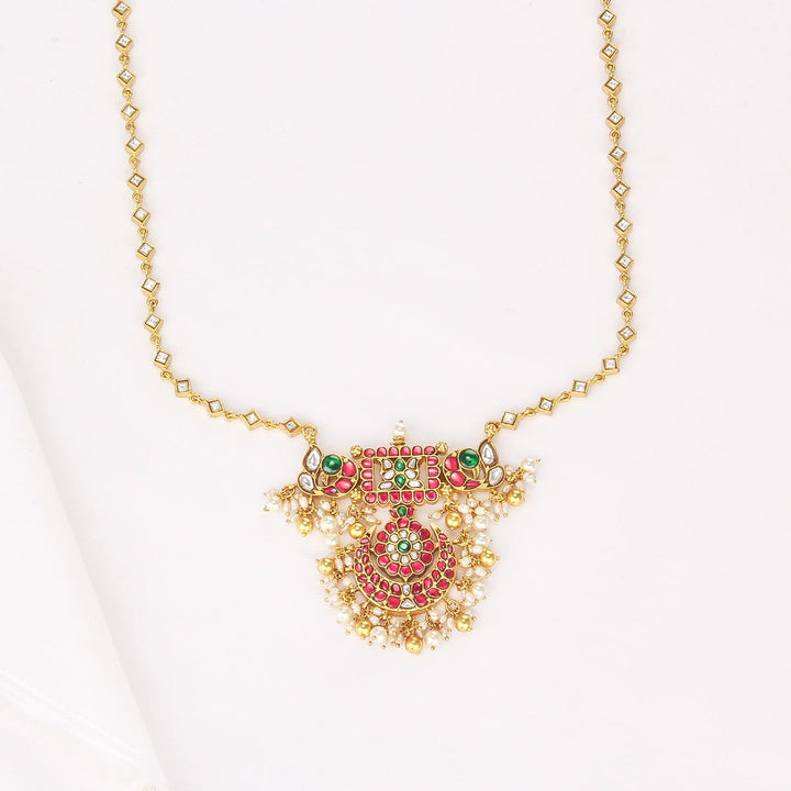 Nasira Kundan Long Necklace
