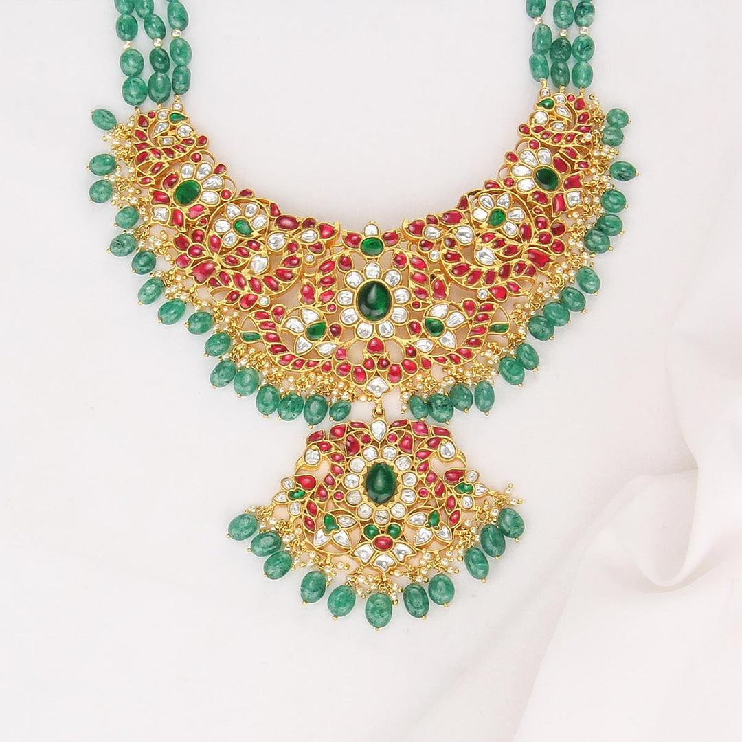 Gleaming Kundan Long Necklace