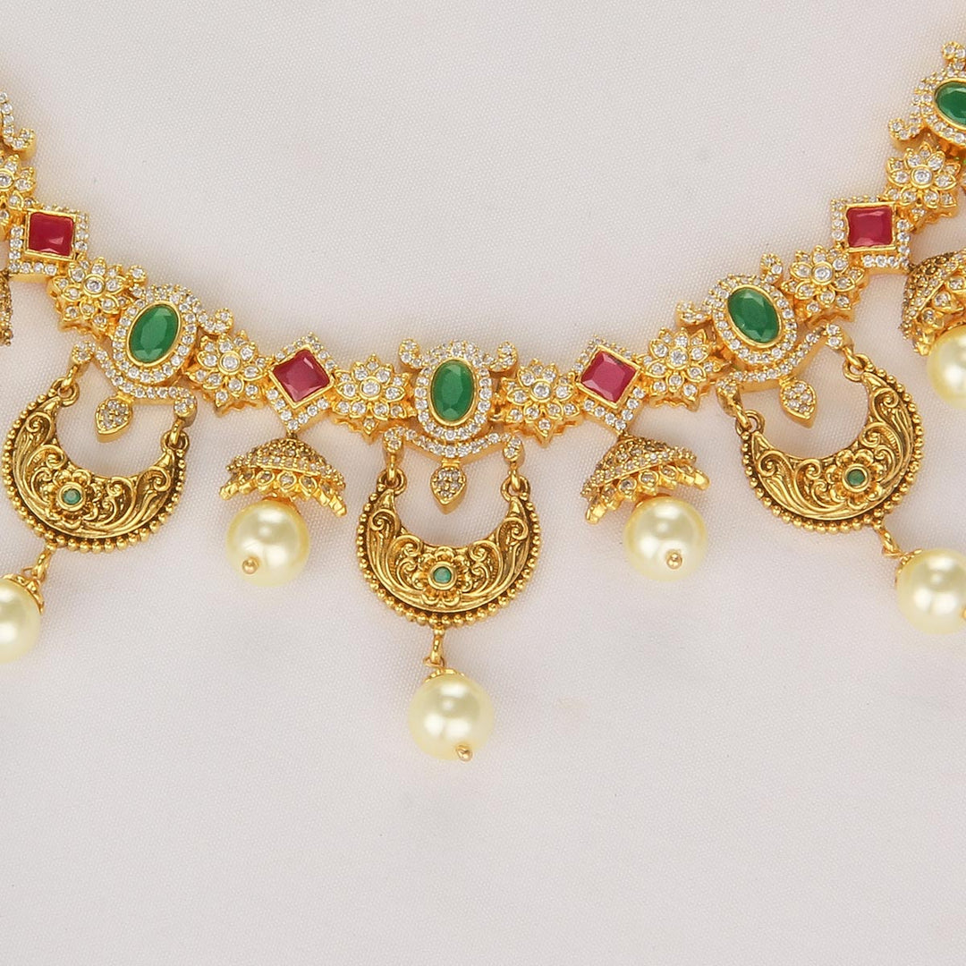 Reyna Stone Short Necklace Set