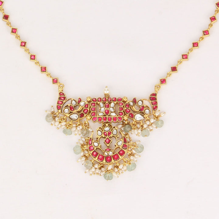 Traditional Kundan Long Necklace