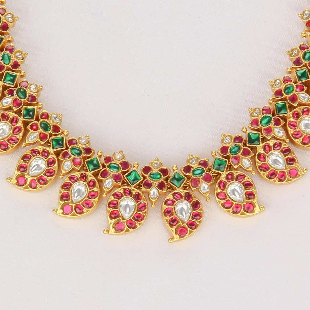Mango Designed Kundan Short Necklace