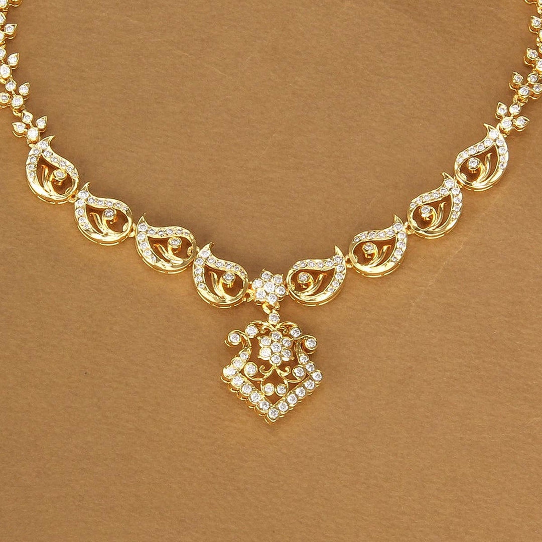 Elisa Diamond Design Short Necklace