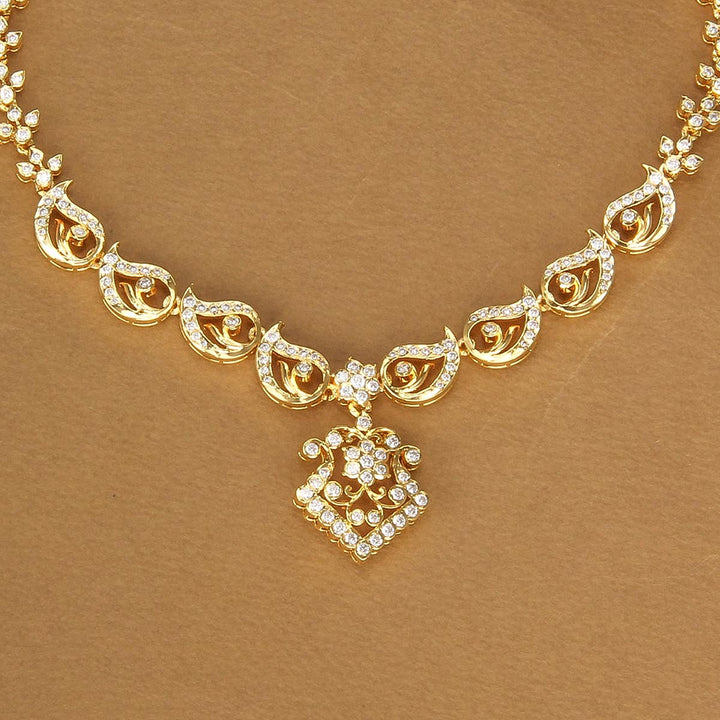 Elisa Diamond Design Short Necklace