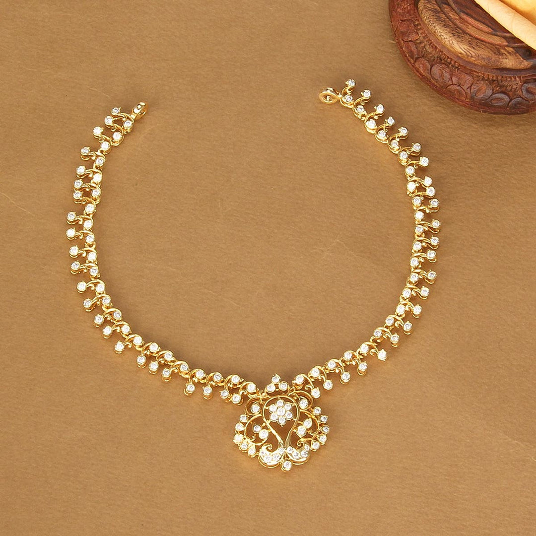 Ellen Diamond Design Short Necklace