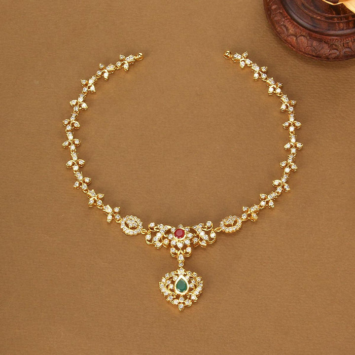 Dishitha Diamond Design Short Necklace
