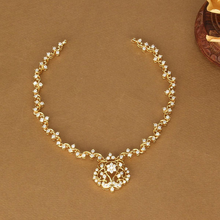 Nisha Diamond Design Short Necklace