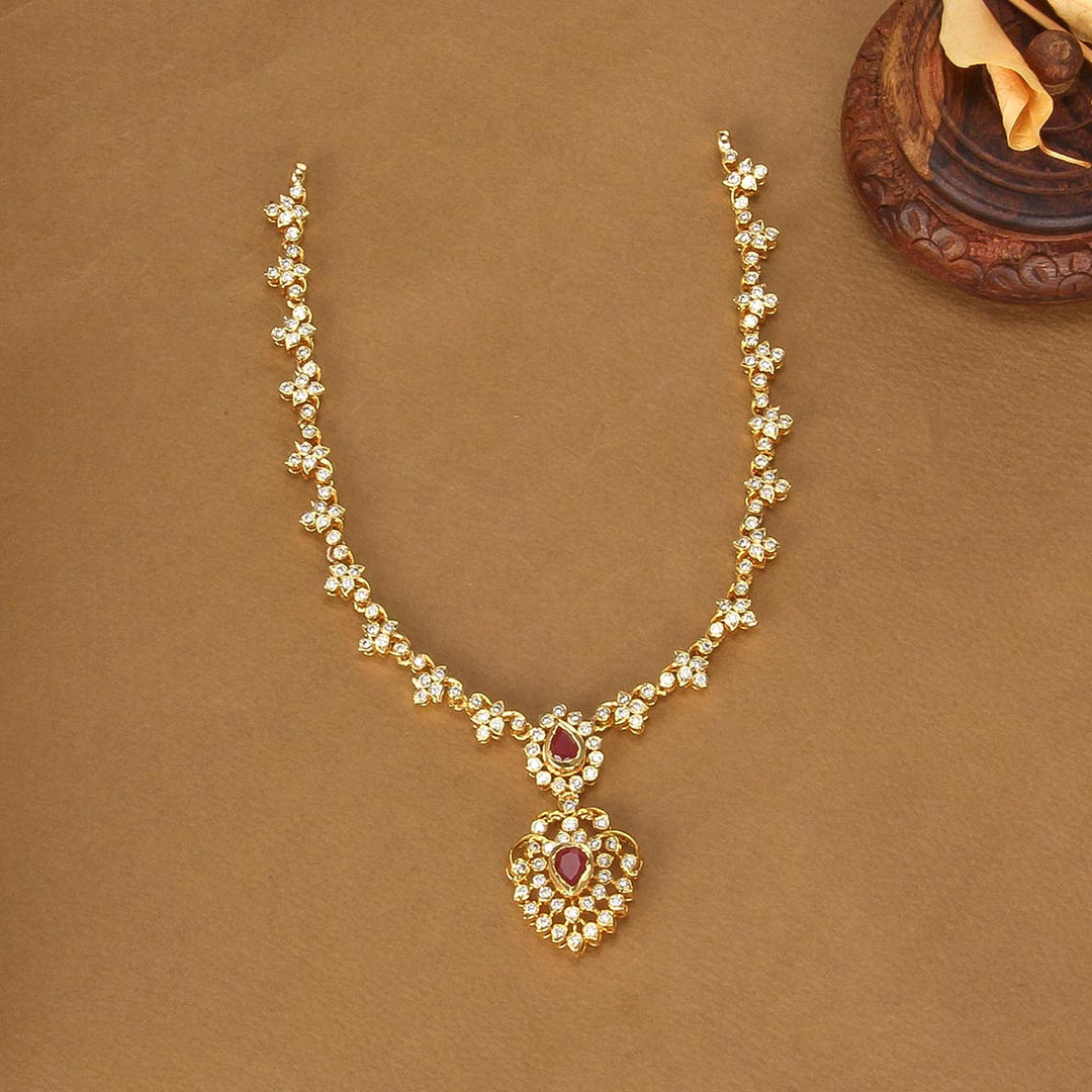 Roshini Diamond Design Short Necklace
