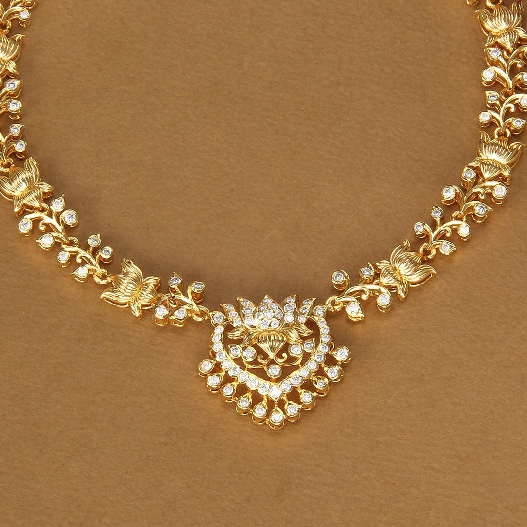 Ziyan Diamond Design Short Necklace