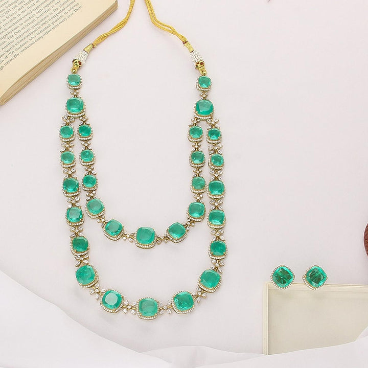 Grandeur Moissanite Long Necklace Set