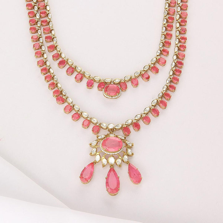 Admirable Moissanite Long Necklace Set