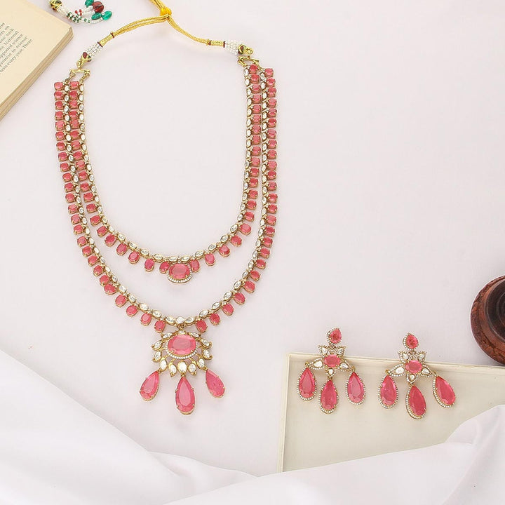 Admirable Moissanite Long Necklace Set