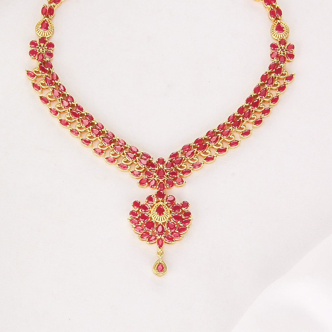 Adhivya Pakshi Short Necklace